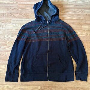 Mossimo Supply Co. Men’s Full Zip Hoodie Navy Blue Size Large